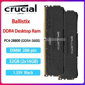 Crucial Ballistix 32GB (2x 16GB) PC4-28800 DDR4-3600 MHz Speicher 288-pin 1.35V - Bild 1 von 5