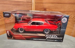 NUEVO 2024 JADA® FAST & FURIOUS DOM'S CHEVCHEVROLET® CHEVELLE® SS™ 1:24 FUNDIDO A PRESIÓN - Imagen 1 de 13
