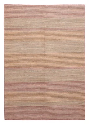 Traditional Vintage Hand Woven Carpet 4'7" x 6'7" Wool Kilim Area Rug - Image 1 of 2