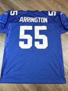 Vintage Reebok New York Giants Lavar Arrington #55 Stitched Jersey Mens Size 54 - Picture 1 of 8