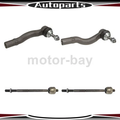 Extremo de barra de amarre interior exterior 4 piezas para Lincoln Town Car 2003 2004 2005 2006 2007 2008 Foto 1 de 4