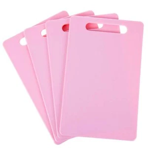 Schneidebrett 4 x Frühstücksbrett Schneidbrett Frühstücksbrettchen rosa 24x15 cm - Bild 1 von 8