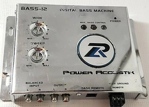 Power Acoustik BASS-12C Digital Bass Machine Chrome & Subsonic Filter - Picture 1 of 9