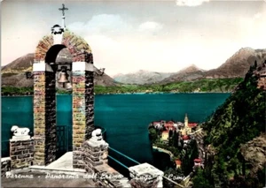 Postcard RPPC Colorized Varenna Panorama doll Eremo Lago di Como 6x4 Italy - Picture 1 of 2