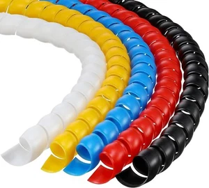 49 Ft - 10 Mm Dog & Cat Cord Protector Spiral Cable Wire Protector Sleeve Z5 - Picture 1 of 7