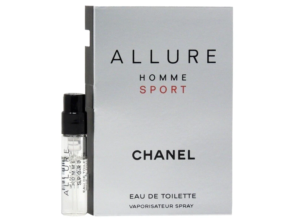 CHANEL ALLURE HOMME SPORT EDT 1,5 ml 0,05 fl oz x 1 frasco de muestra de spray de colonia Foto 1 de 1