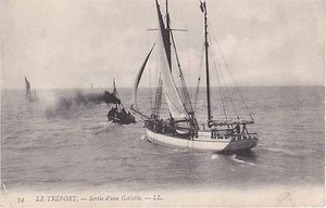 CPA 295 - Le Tréport - Sortie d'un Goëlette - Picture 1 of 2