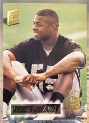 1994 Topps Stadium Club James Folston RC #57 Raiders - Image 1 of 2