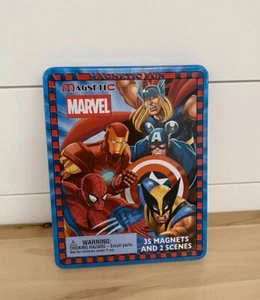 Magnetische Marvel Superhelden 35 Magnete Spielzeug Set 2 Szenen Spaß Sammleredition - Bild 1 von 5
