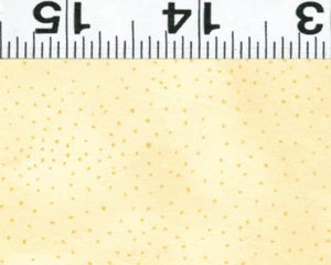 Tela de edredón metálico Laurel Burch crema básica punto/oro de 1/2 yarda #Y2662-2M - Imagen 1 de 3