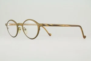 Rare Authentic Jean Lafont FLAUBERT 437 45mm Olive Marble Glasses Frames France - Picture 1 of 7