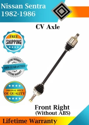 Nuevo eje CV delantero derecho OE para Nissan Sentra 1982-1986 sin ABS garantía de por vida Foto 1 de 4