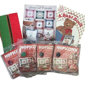 Quaint & Collectible Counted Crossstitch HopScotch Pkg Fabric Craft Color Block - Picture 1 of 6