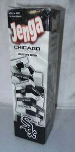 Jenga 54 Hard Wood Tile Custom Chicago White Sox Collector's Edition- VGC - Picture 1 of 11