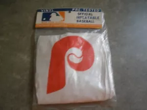 NEW Vintage Vinyl Official Inflatable Baseball Blow up Ball with Plug HTF (N20) - Picture 1 of 4