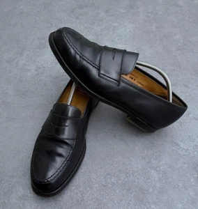 Crockett & Jones Boston US 11,5 E UK 10,5 Loafer Cordovan Penny Leder schwarz - Bild 1 von 18