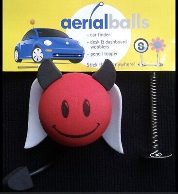 SALE…- Little RedDevil Aerial Ball Antenna Topper -Car Aerial Topper. Pen Topper • 1.75€