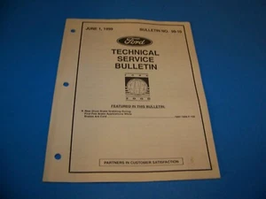 Boletín de servicio técnico de Ford 1 de junio de 1999 - Imagen 1 de 5