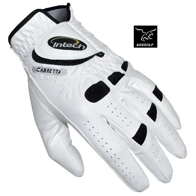 6 PACK MEN'S TCH CABRETTA LEATHER GOLF GLOVES MLH FOR RIGHT HANDED GOLFERS wPALM