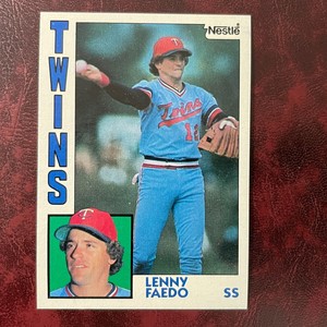 1984 Topps NESTLE Set LENNY FAEDO Parallel #84 MINNESOTA TWINS ** MINT **