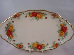 Royal Albert Pacific Rose Serving Dish Bone China 1st Quality Vintage British - Picture 1 of 7