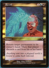 Recoil FOIL Invasion NM Blue Black Common MAGIC MTG CARD (ID# 237897) ABUGames