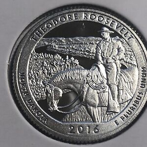 2016-s NATIONAL PARKS *ATB 90% SILVER PROOF QUARTER * THEODORE ROOSEVELT #F11