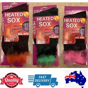 3 Pairs Women’s Heated Sox Thermal Socks Bundle Special, AU Stock