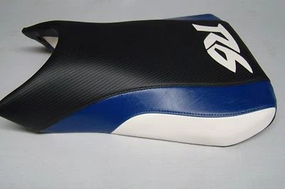  YAMAHA 03  05 YZF R6  BLACK/BLUE /WHITE CUSTOM FRONT SEAT COVER  - Image 1 of 4