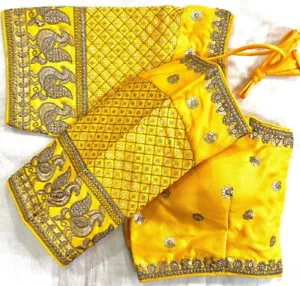 Saree Blouse Readymade Designer Sari Choli Indian Party Wear Bollywood Dress - Picture 1 of 11