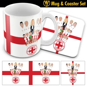 England Champions Of Europe 22 Printed Mug & Coaster Set Christmas Gift Design2 - Picture 1 of 1