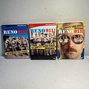 Reno911 komplette Staffel 1, 2 & 3 DVD Set schneller kostenloser Versand!!! - Bild 1 von 8