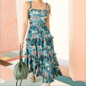 Ulla Johnson Lune Dress in River Print Size 0 - Picture 1 of 6