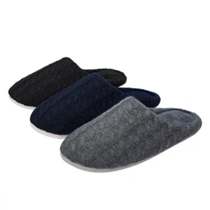 Men Women Soft Winter Fleece Non-slip Slippers House Home Anti-slip Shoes Indoor - Picture 1 of 30