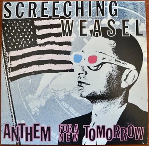 Screeching Weasel- Anthem For A New Tomorrow- Recess (2012 RE, RI)- Blue Vinyl - Picture 1 of 7