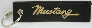 Llavero bordado Mustang, llavero de automóvil americano, 4" pulgadas - Imagen 1 de 1