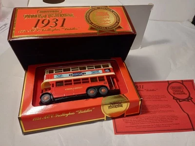 Matchbox - Models of Yesteryear - Y10 1931 AEC Trolleybus "Diddler" - Image 1 of 4