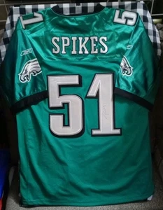 Takeo Spikes Signed Philadelphia Eagles Football Jersey - Picture 1 of 3