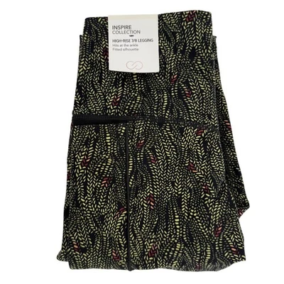 Леггинсы женские Callia Inspire Collection высокая посадка 7/8 XS со змеиным принтом черные - Изображение 1 из 4