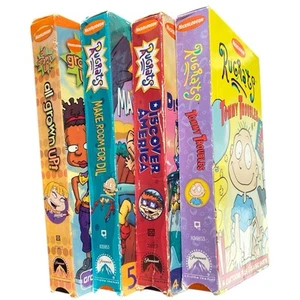 Vintage Nickelodeon Rugrats VHS Lot Orange Tapes Grown Up Tommy Tested & Working - Imagen 1 de 16
