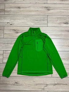 Men Kjus Fleece Jacket Long Sleeve 1/4 Zip Green US S Active Ski Winter EUR 50 - Picture 1 of 14