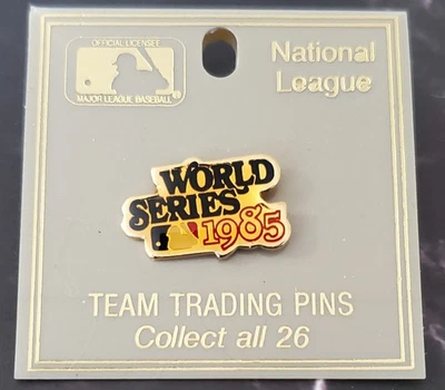 1985 World Series Pin  MLB World Series 1985 Peter David Team Trading Pins - Image 1 of 4