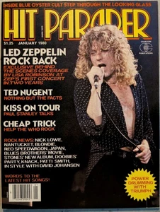 HIT PARADER Magazine January 1980 Led Zeppelin, Kiss, Ted Nugent, Cheap Trick  - Picture 1 of 19