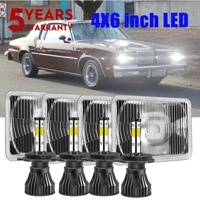 Kit de faros LED de 4x6" para Oldsmobile Cutlass Supreme 1980 1981 1982 1983-1988 Foto 1 de 4