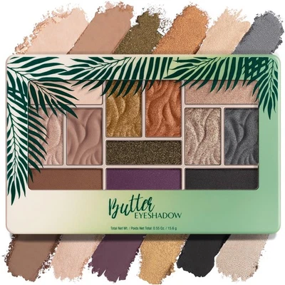 Murumuru Butter Eyeshadow, 12-Shade Ultra-Creamy Palette with Murumuru & Tucu... - Image 1 of 4