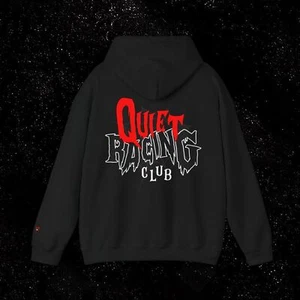 Quiet Racing Club - 2024 Halloween Limited Edition Red Logo Unisex Hoodie - Picture 1 of 2