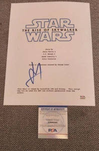 JJ ABRAMS SIGNED STAR WARS RISE SKYWALKER MOVIE SCRIPT PSADNA AUTHENTIC #AM98365 - Afbeelding 1 van 2