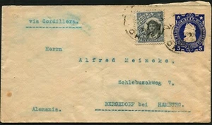 Chile Valparaíso a Alemania vía Cordillera Papelería Cubierta 1904 América Latina - Imagen 1 de 2