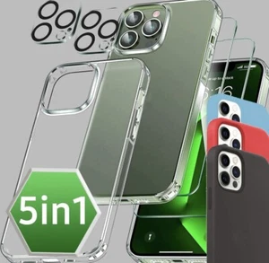 iPhone 15 14 13 12 11 Pro Max Hülle Kameraschutz Panzerfolie Glas Handy Case - Bild 1 von 10