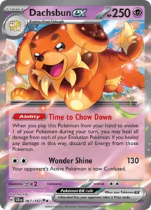 Pokemon TCG GCC SCR Dachsbun ex 067/142 English Stellar Crown REG - Imagen 1 de 1
